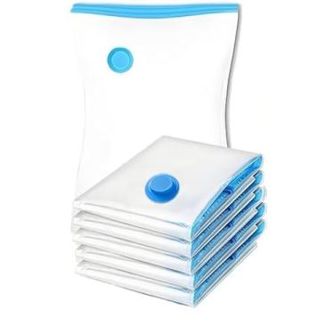 Imagem de Conjunto De Sacos De Armazenamento A VáCuo Para Bagagem – OrganizaçãO De Roupas E GestãO Do Guarda-Roupa(5,Bomba Elétrica 220V)