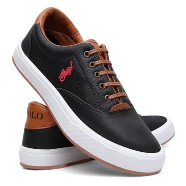 Imagem de Tênis Masculino Sapatênis Polo Way Urbano Casual (Preto, BR, Adulto, Numérico, 43)