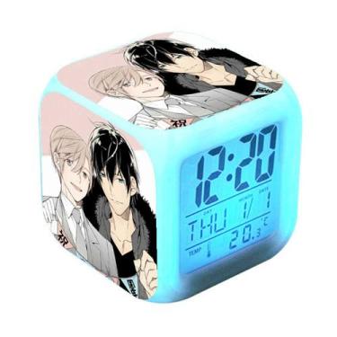 Imagem de Despertador digital LED Takarai Rijin Square 8x8x8cm - yiweisai