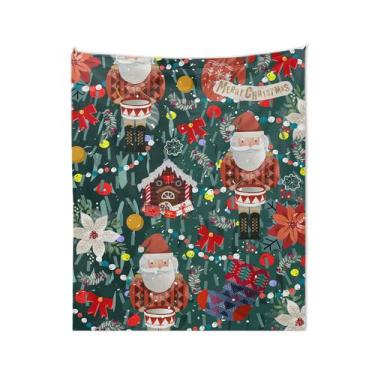 Imagem de Tapeçaria de Natal, parede de Papai Noel, 150x100cm, microtecido - yiw