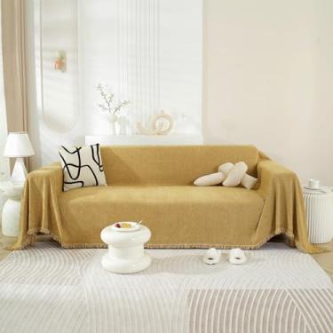 Imagem de Cobertor de chenille para sofás e cadeiras – Capas antiderrapantes para sofá, cobertor multiuso, toalha de sofá, decoração aconchegante