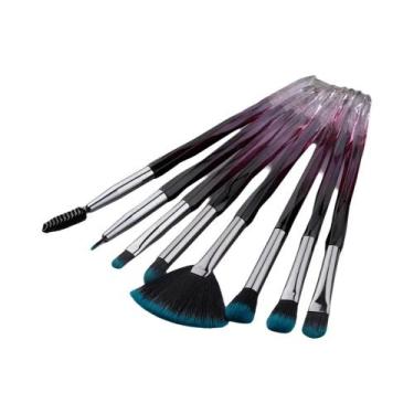 Imagem de Conjunto De Pincéis De Maquiagem Sintéticos Roxos Profissionais Para B