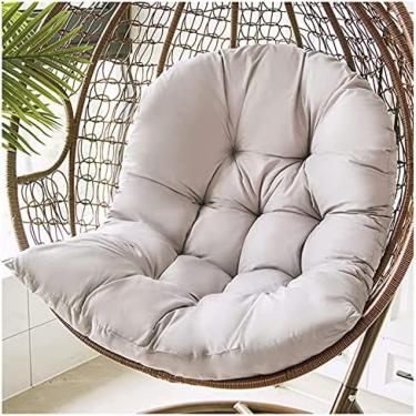 Imagem de Almofadas De Assento De Cesta De Suspensão De Vime Rattan Almofadas De Cadeira De Ovo Suspensas Para Varanda De Pátio Cadeira De Suspensão De Cadeira De Balanço Ao Ar Livre Almofadas De Balanço,Ci