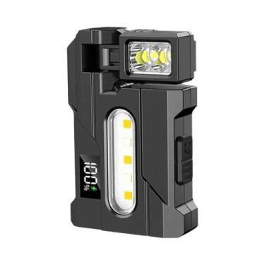 Imagem de Lanterna LED Mini Portátil Recarregável Por USB Super Brilhante Com Ím