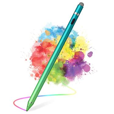 Imagem de Canetas Stylus ativas para telas sensíveis ao toque, canetas digitais inteligentes, canetas de ponta fina, compatível com iPhone iPad (azul gradiente verde)