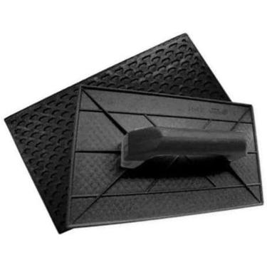 Imagem de Desempenadeira Plástica Corrugada Preta 18x30cm