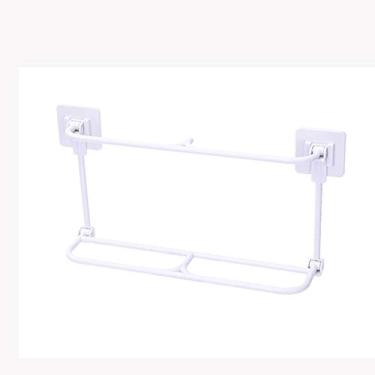 Imagem de HHHJQFAAT Sapateira de parede dobrável para sapatos, chinelos, ralo de armazenamento, prateleira, suporte para pendurar sapatos, banheiro, quarto, organizar, (cor: B) (C)