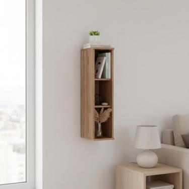Imagem de Nicho Aéreo Nogal 20cm Sala de Estar Carraro