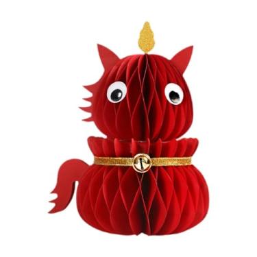 Imagem de IEUDNS Enfeite de mesa em formato de favo de mel para o Ano Chinês e Lunar, L