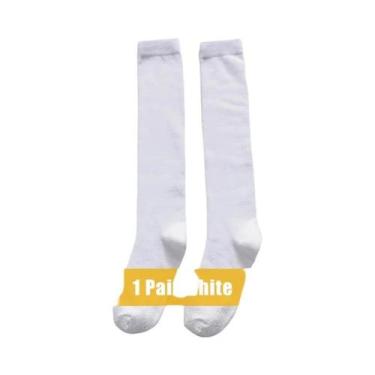 Imagem de Meias Longas De Algodão Masculinas, Sólidas, Para Negócios, Macias, El