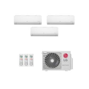 Imagem de Ar-Condicionado Multi Split Inverter LG 30.000 (2x Evap HW 9.000 + 1x Evap HW 12.000) Só Frio 220V