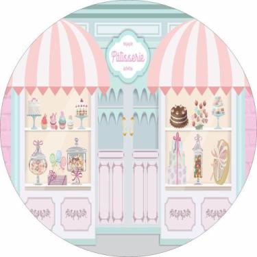 Imagem de Painel de Tecido Sublimado Redondo Patisserie C/ Elastico - Fabrika de