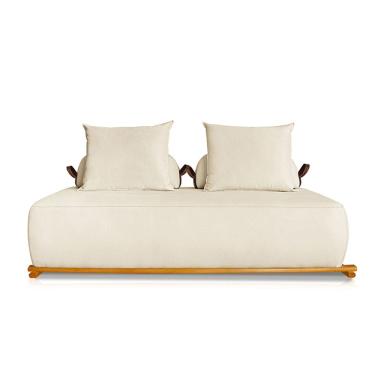 Imagem de Sofá Agius 2 Lugares 1,80 Linho Pérola - Lucadi Home