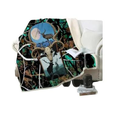 Imagem de Cobertor De Pelúcia Estampado De Javali Para Adolescentes E Adultos, M