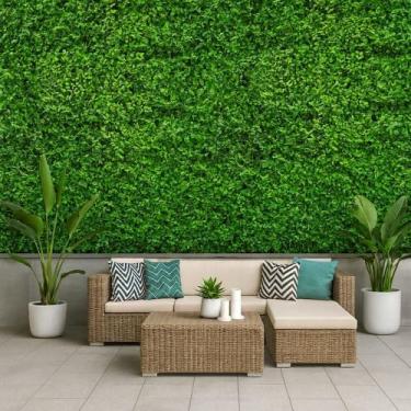Imagem de Papel de Parede Adesivo Autocolante Decorativo Folhas Verdes 10 METROS