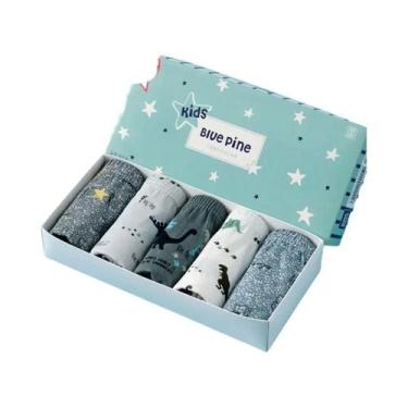 Imagem de Conjunto De Roupa Íntima Para Meninos Com 5 Peças, Cuecas De Algodão R