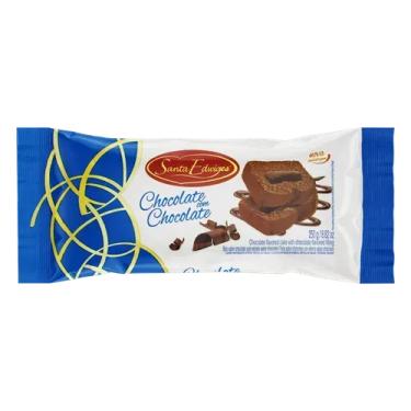 Imagem de Bolo Chocolate com Recheio de Chocolate Santa Edwiges 250g Cremoso