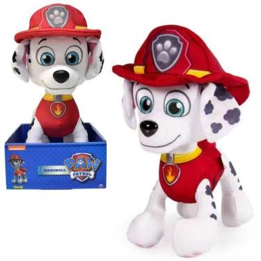 Imagem de Brinquedo Boneco Pelúcia Grande Marshall 30 Cm Da Patrulha Canina - Su