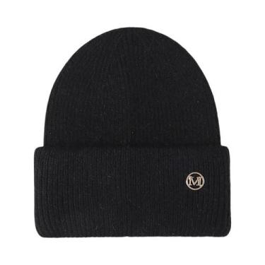 Imagem de Gorro Feminino Quente De Inverno Em Pele De Coelho Genuína, Touca Sóli