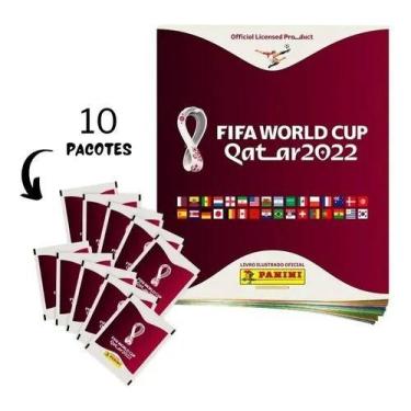 Imagem de Livro - Kit C/ 1 Álbum Brochura + 10 Envelopes de Figurinhas da Copa D