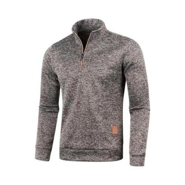 Imagem de Moletom Masculino com Meio Zíper - Gola Alta, Capuz e Forro Grosso, BR