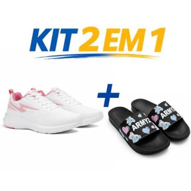 Imagem de Kit Tenis Esportivo Feminino Design Moderno Leve Confortavel Caminhada