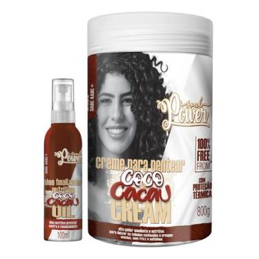 Imagem de Kit Soul Power Coco E Cacau Cr. Pentear 800g + Óleo Finalizador 100ml