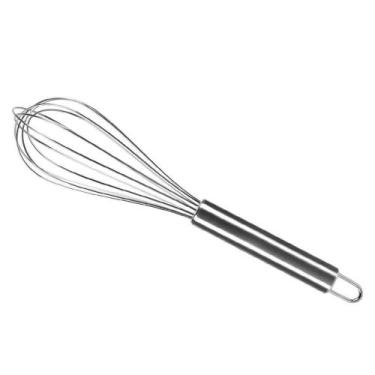 Imagem de Fouet Batedor Fuê Manual Misturador Ovos Aço Inox - SHOPMIX
