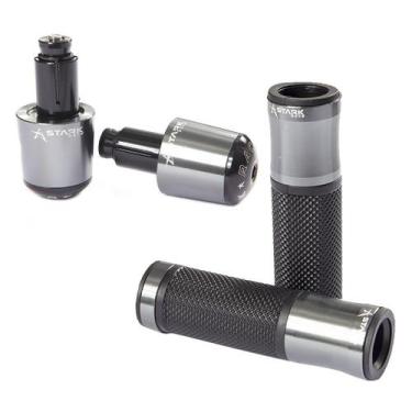 Imagem de Kit Esportivo Manopla Luva Punho Peso Moto Universal Auminio - Stark R
