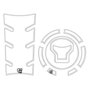 Imagem de Kit protetor tanque moto START 160 ano 2025 Transparente - Rei cobra a