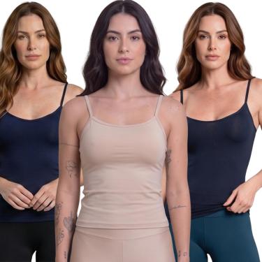 Imagem de KIT 3 Camiseta Microfibra Regata Dry Bella Fiore Blusa Para Treino Academia Moda Fitnes...