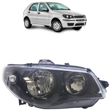 Imagem de Farol Dianteiro Palio G3 2004 A 2016 Siena Strada G3 Máscara Negra - A