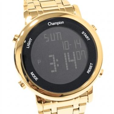 Imagem de Relógio Champion Feminino Digital Dourado Casual CH40213H
