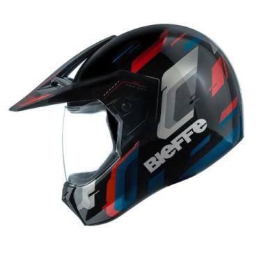Imagem de Capacete Bieffe 3 Sport Horizon Masculino Feminino Vermelho, Preto Azu