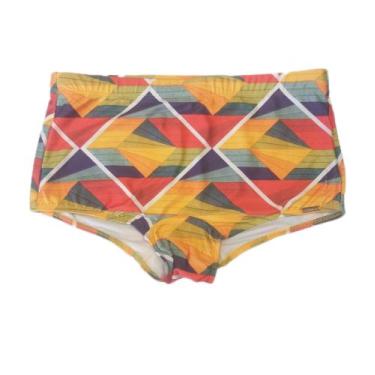 Imagem de Sunga Estampada Adulto Boxer - Sol e Água, Estampado, Azul, P