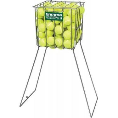 Imagem de Cesto De Bolas De Tênis Gamma Pro Plus 110 Prata