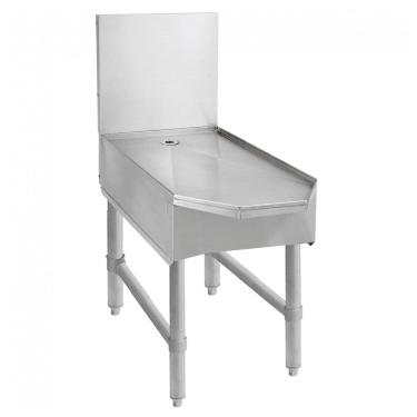 Imagem de Suporte Advance Tabco SCFD-18 em aço inox para máquina de bebidas congeladas, 46 x 71 cm