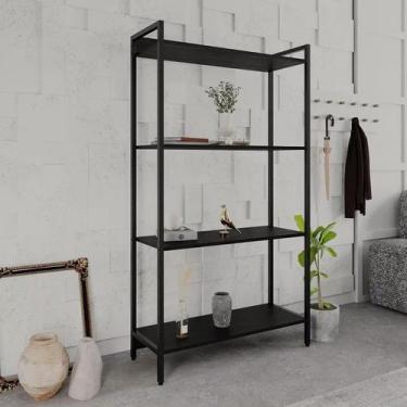 Imagem de Estante de Livros Industrial Aço 80CMX146CM Multiuso 4 Prateleiras Act