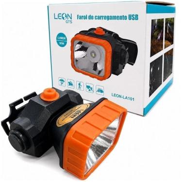 Imagem de Lanterna de Cabeça Recarregável USB Leon GTS 50W - Profissional