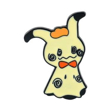 Imagem de Broche De Metal Esmaltado De Desenho Animado Pikachu Pokémon Fofo Para
