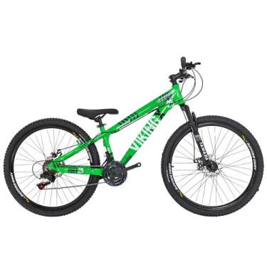 Imagem de Bicicleta 26 vikingx 21v index - tuff x-25 - verde, Verde, TUFF X-25