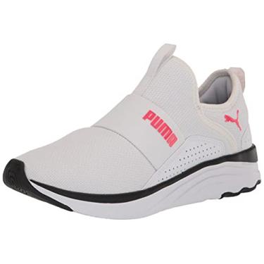 Imagem de PUMA Tênis infantil unissex Softride Sophia sem cadarço, Branco, 6 Big Kid