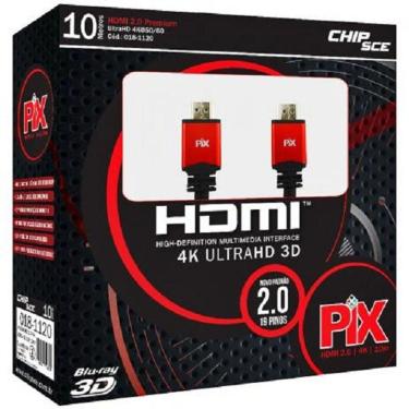 Imagem de Cabo Hdmi 2.0 Premium 4k Ultra Hd 3d 018-1120 Chip Sce 10M