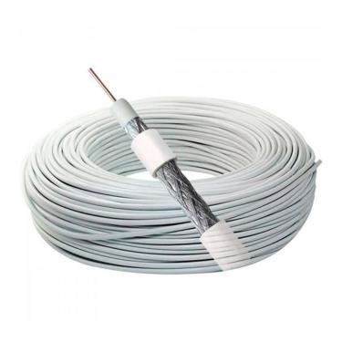 Imagem de Cabo Megatron Coaxial 67% Malha RG 6 300m Branco Bobina