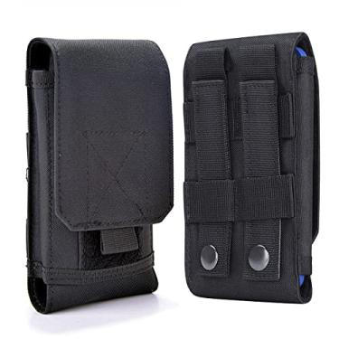 Imagem de Coldre universal tático MOLLE para cinto para celular do exército, bolsa de segurança EDC, kit de acessórios de transporte, bolsa de cintura, capa compatível com iPhone 13 14 15 Pro XS Max XR 7 8 Plus