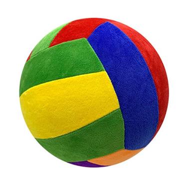 Imagem de Bola de balão i-Scream – tamanho de bola de futebol de 7,9" (20 cm), lavável, segura, capa de material de camurça macia com tubo de inflação de balão para ambientes internos e externos, atividades de