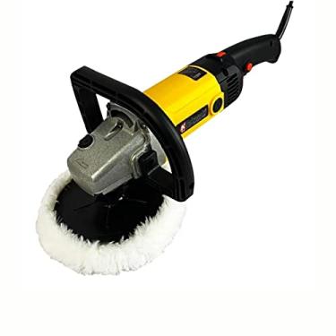 Imagem de Knakasaki Politriz Lixadeira Grande 7" Pol 1300W 6 Vel (127volts) Amarela com Boinas, Disco de Borracha, Empunhadura Lateral