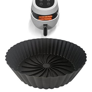 Imagem de Cesta Air Silicone - Forros silicone para fritadeiras a ar | Tigela silicone para fritadeira a ar, acessórios forno cozinha reutilizáveis resistentes ao calor Xuany