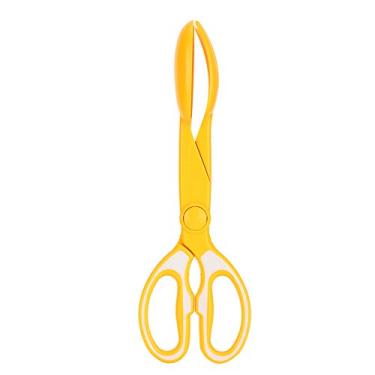 Imagem de TOPINCN Tesoura portátil para animais de estimação, coletor de cocô para limpeza de animais de estimação, colher para uso externo/interno, gato e resíduos de animais pequenos (amarelo)