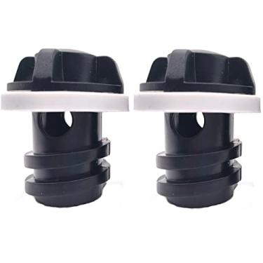 Imagem de RONCHEN Substituição de plugues de drenagem de refrigerador compatível com refrigeradores YETI Tundra e refrigeradores Roadie e acessórios de refrigeradores RTIC, com plugue de drenagem refrigerador de design à prova de vazamento, pacote com 2